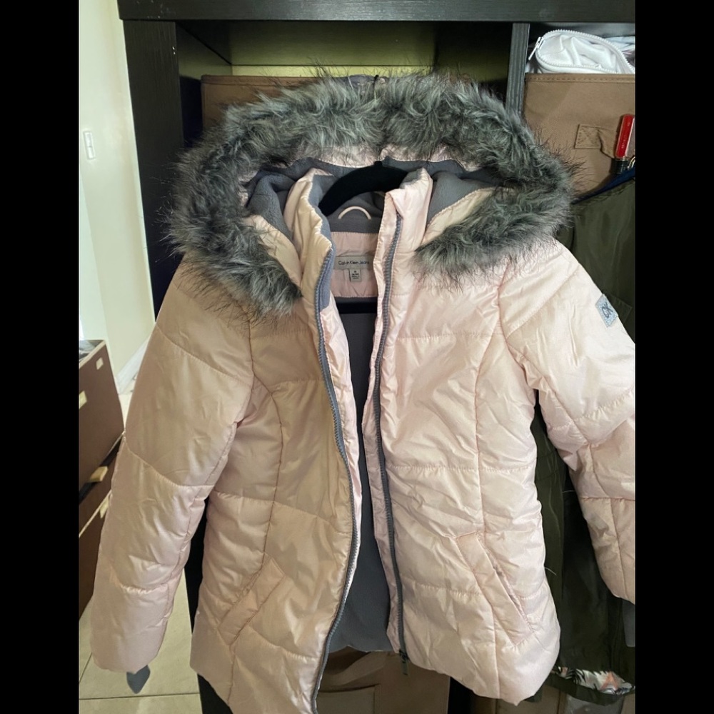 Calvin Klein big girl puffy jacket size 8/10